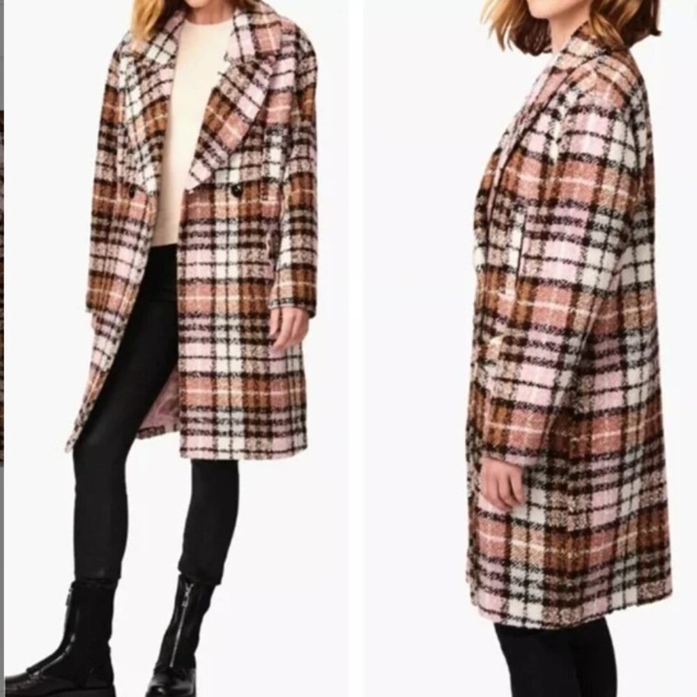 NWT wool blend double breasted coat Size S/M
